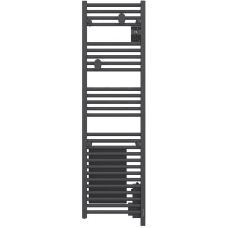 Atlantic – Sèche-serviettes électrique soufflant connecté 1500W anthracite 40cm – Programmation Wi-Fi – Fonction Boost +3°C en 10 min – 851288 (1/3)
