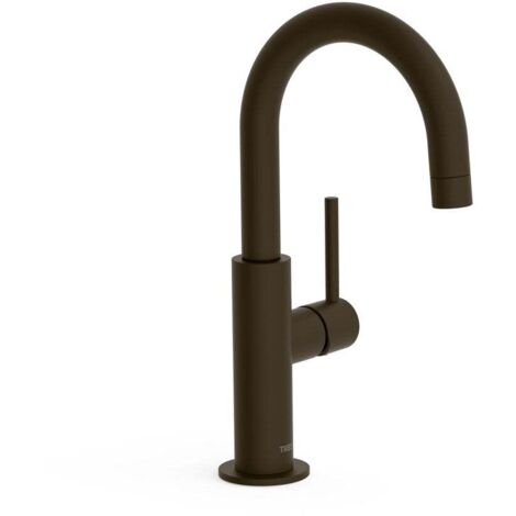 Mitigeur lavabo Noir métallisé brossé - TRES 26290403KMB (1/2)