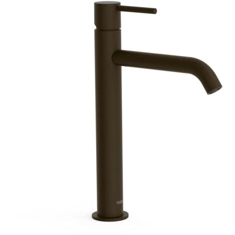 Mitigeur lavabo Noir métallisé brossé - TRES 26230701KMB (1/2)
