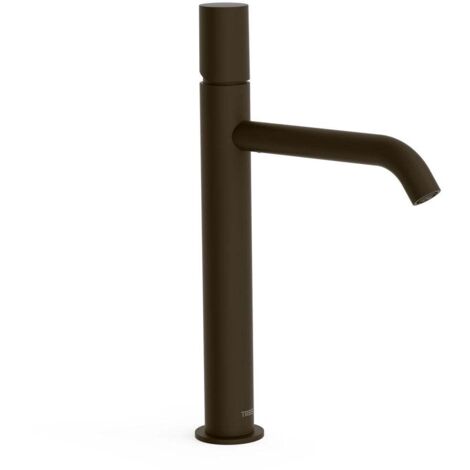 Mitigeur lavabo Noir métallisé brossé - TRES 26130701KMB (1/2)