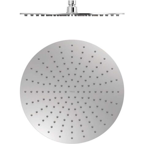 Douche acier inoxydable de tête anticalcaire à rotule. Ø 300 mm Chromé - TRES 134315010 (1/2)