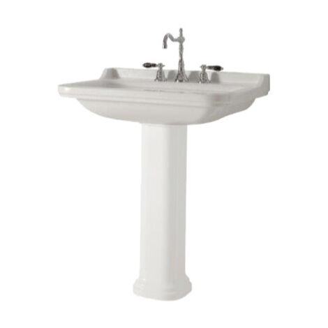 Cristina Ondyna – Colonne céramique pour lavabo blanc 680mm – Finition brillante – Compatibilité lavabos 60/80/100cm – WD4170 (1/7)