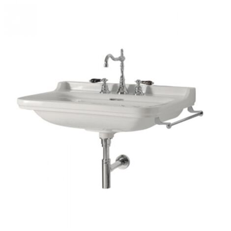 Lavabo céramique 1 trou 800mm blanc WALDORF - CRISTINA ONDYNA WD8055 (1/4)