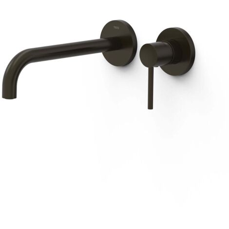 Façade mitigeur lavabo Noir bronze - TRES 26230022KMB (1/2)