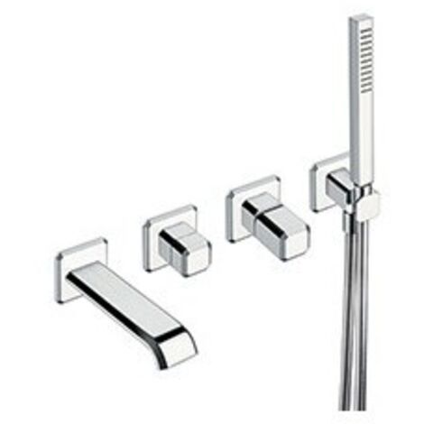 FACADE MITIGEUR ENCASTRE BAIN DOUCHE ITALY POIGNEE CHROME - CRISTINA ONDYNA IT10251 (1/2)