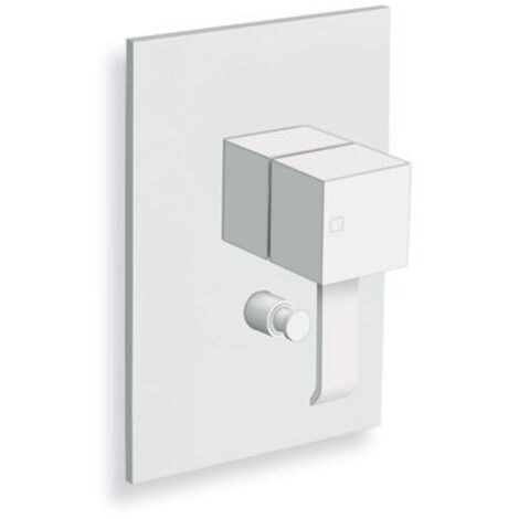 FACADE LAITON MITIGEUR DOUCHE QUADRI 2 SORTIES BLANC - CRISTINA ONDYNA QM68924 (1/2)