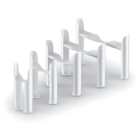 Acova – Pieds de soutien 4 colonnes blanc pour radiateur – Support robuste pour installation facile – 722401