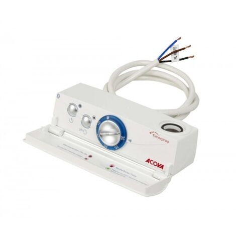 Acova – Boitier Tempo3 mixte – Résistance sèche-serviette en acier blanc – Dimensions 600x400x200mm – 866030