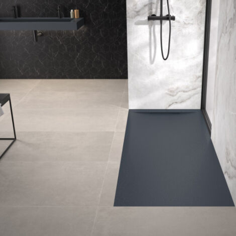 Receveur extra-plat 180x80 Kineline BPC gris anthracite - KINEDO RD2008A (1/2)