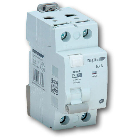 Interrupteur différentiel 2x63A/30mA Type A - Digital electric 03424