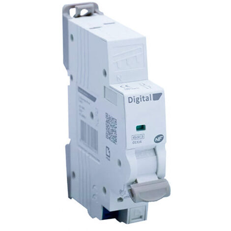 Disjoncteur 20A Ph/N C4,5 kA I-Plug - Digital electric 01320