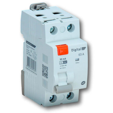 Interrupteur Différentiel 2x63A/30mA Type AC - Digital electric 03414