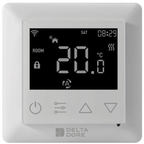 Thermostat de chauffage électrique intelligent Tybox Zigbee Blanc - Delta Dore 6151059