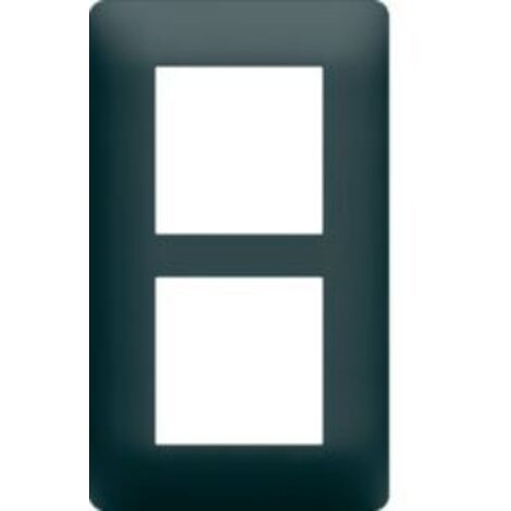 Plaque 2 postes essensya E57 Anthracite - HAGER WE526