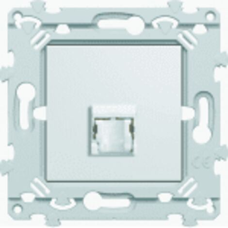 Prise RJ45 catégorie 5E FTP pour Grade 1 - Essensya - Blanc - WE222 - Hager