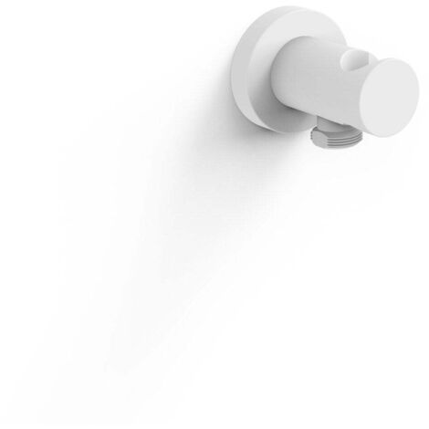 Support fixe avec arrivée d’eau pour douchette Blanc mat - TRES 26118221BM (1/2)