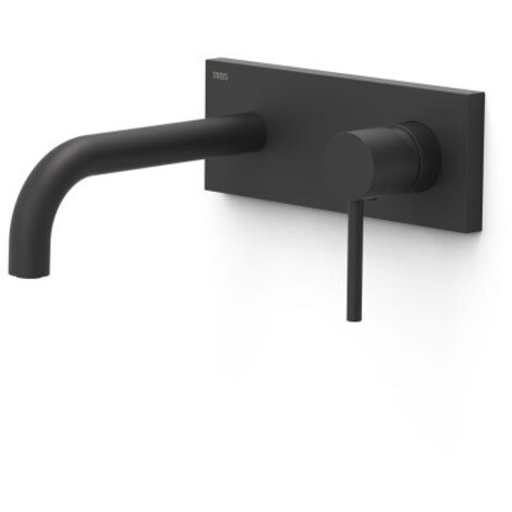 Façade mitigeur lavabo Noir mat - TRES 26230031NM (1/2)