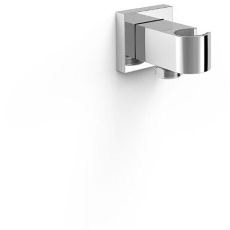 Support fixe avec arrivée d’eau pour douchette Chromé - TRES 20218221 (1/2)