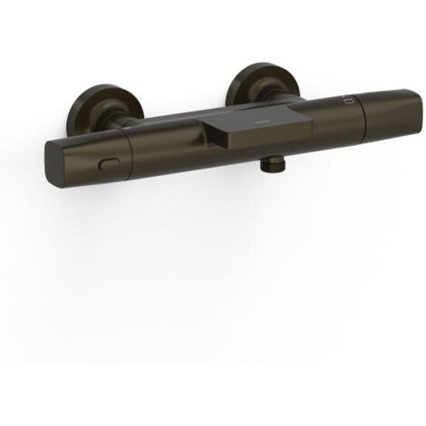 Mitigeur bain-douche thermostatique mural Over‑wall Noir Bronze - TRES 19017414KMB (1/2)