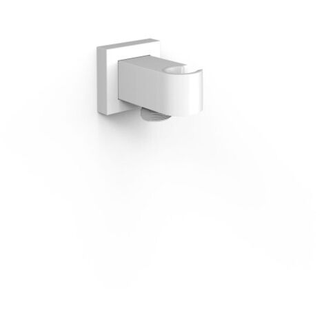 Support fixe avec arrivée d’eau pour douchette WHITEMAT (blanc mat) - TRES 20218221BM (1/2)