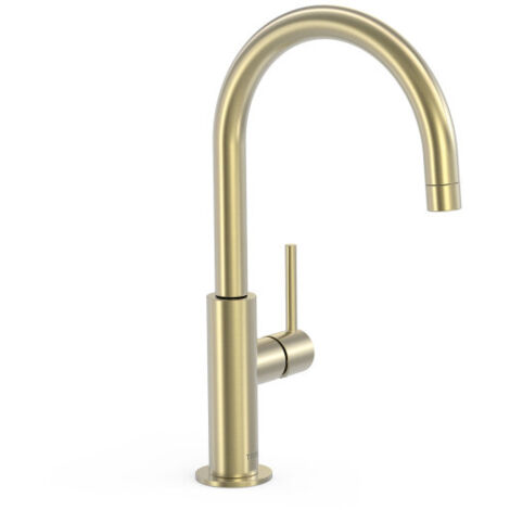 Mitigeur haut avec manette latérale pour lavabo Cava Doré - TRES 26290402CA (1/2)