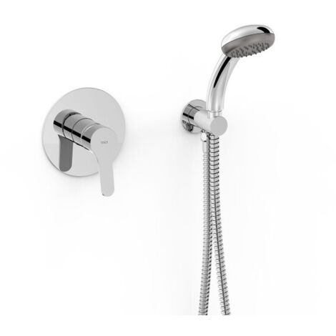 Kit douche mitigeur encastré à 1 voie Rapid‑box Chromé - TRES 21527702 (1/2)