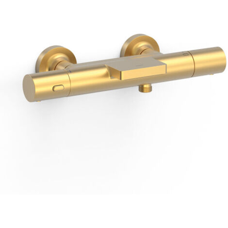 Mitigeur bain-douche thermostatique mural Over‑wall Or Mat 24K - TRES 19017412OM (1/2)