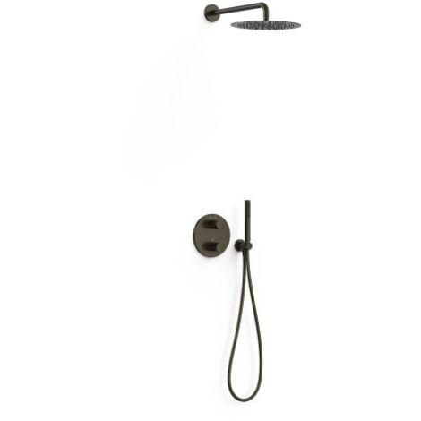 Kit de douche 2 voies pour boîtier encastré Therm‑box Noir Bronze - TRES 28135004KMB (1/2)