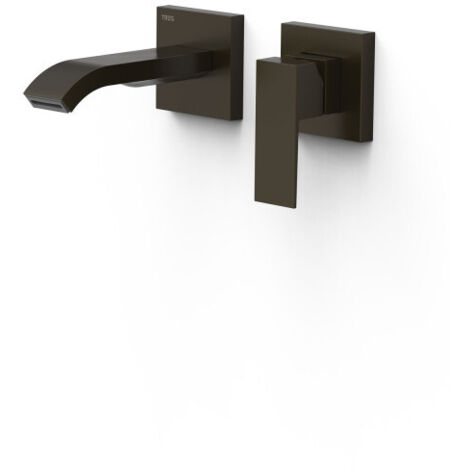 Mitigeur lavabo encastré bec 153 mm Noir Bronze - TRES 00630023KMB (1/2)