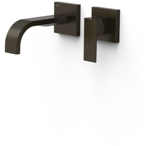 Mitigeur lavabo encastré bec 180 mm Noir Bronze - TRES 00630021KMB (1/2)