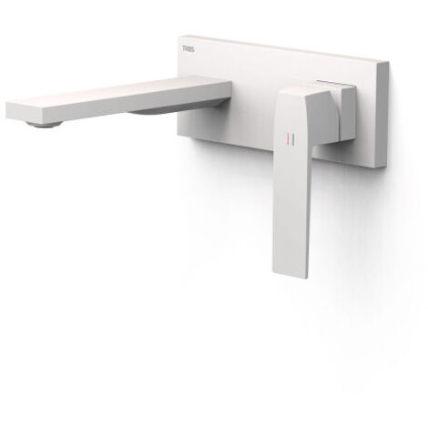 Façade mitigeur lavabo Blanc mat - TRES 20230031BM (1/2)