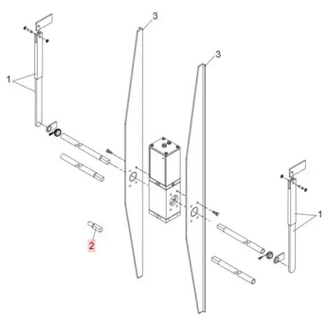 faac pièce détachée arbre basculant 580 pour pièces détachées 7180495 (1/3)