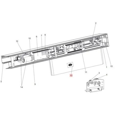 faac pièce détachée autocollant double flèche porte 930 7324325 (1/3)