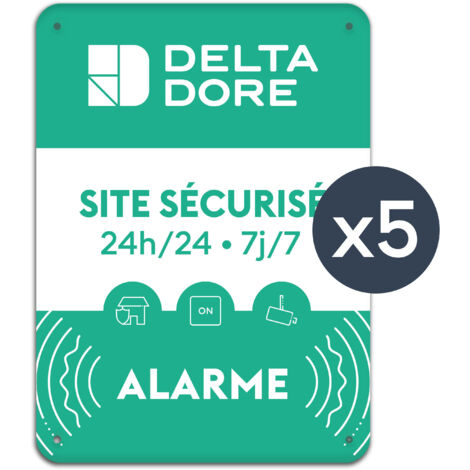 Plaque alu site sécurisé Delta Dore - Delta Dore 6416239