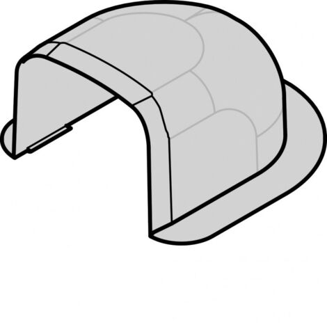 Passage de mur p CLM65090 p 65mm h 90mm IK08-IK10 PVC RAL 9010 blanc paloma (CLM6509061)
