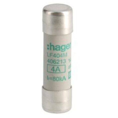 Cartouche fusible industrielle 14x51 aM 4A (LF404M) (1/2)
