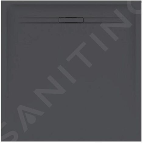Receveur carré Geberit Sestra 80 x 80 Graphite Structure ardoise - GEBERIT 550.292.00.2 (1/3)
