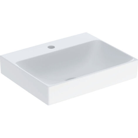 Vasq poser Geberit ONE rect sortie vert 50cm 1TR STP KeraTect Blc brillant - GEBERIT 505.030.01.6 (1/4)