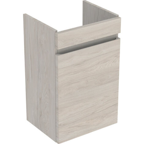 Meuble sous lave-mains 45 cm Geberit Renova Plan 1 porte Noyer Carya clair - GEBERIT 501.902.00.1