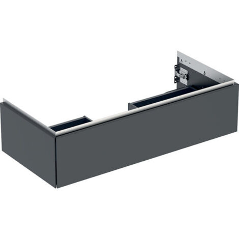 Meuble bas pour lavabo Geberit ONE 1 tiroir L105cm P47cm Noir mat - GEBERIT 505.074.00.8 (1/5)