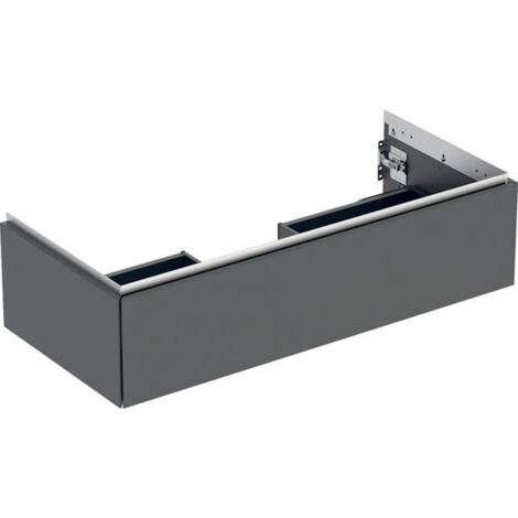 Meuble bas pour lavabo Geberit ONE 1 tiroir L105cm P47cm Gris velouté - GEBERIT 505.074.00.3 (1/5)