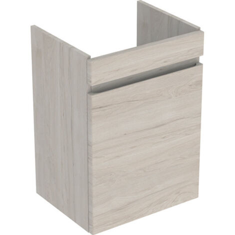 Meuble sous lave-mains 50 cm Geberit Renova Plan 1 porte Noyer Carya clair - GEBERIT 501.903.00.1