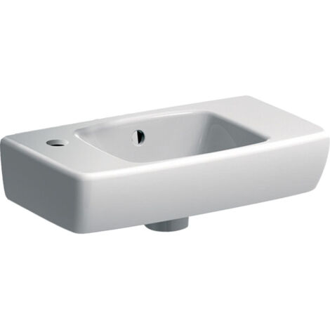 Lave-mains Geberit Renova Compact 45 cm avec trop-plein trou de robi à gauche - GEBERIT 501.731.01.1 (1/2)