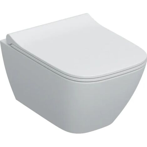 Pack WC suspendu compact caréné Rimfree avec abattant – Pour espaces réduits – Installation facile – Geberit (1/5)