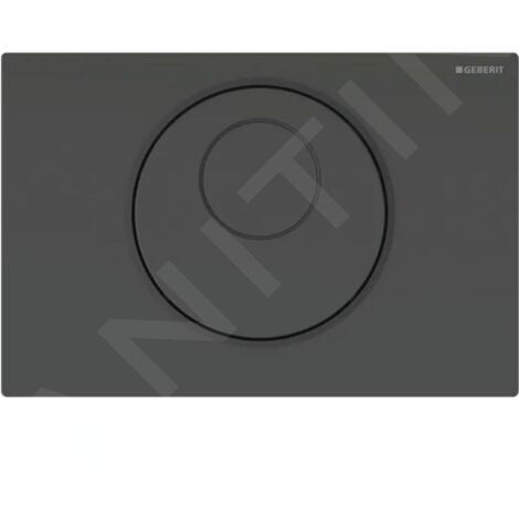 Geberit Sigma10 - Commande électronique de chasse d'eau, alimentation secteur, noir / noir mat 115.856.DW.6 (1/2)