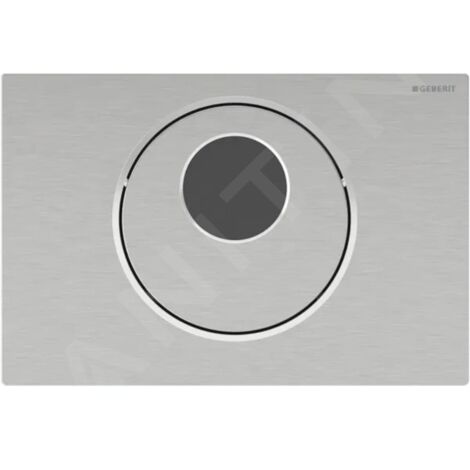 Geberit Sigma10 - Commande électronique de chasse d'eau, alimentation secteur, inox brossé 115.856.SN.6 (1/3)