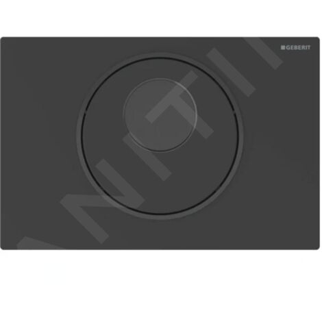 Geberit Sigma10 - Commande électronique de chasse d'eau, alimentation secteur, easy to clean,noir mat 115.856.16.6 (1/2)