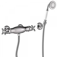 Douche thermostatique Douchette à main anticalcaire avec support orientable. Flexible double agrafage - TRES 24216409