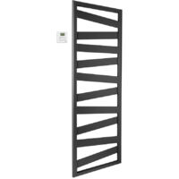 Acova – Sèche-serviette électrique 750W en acier – Barres plates en quinconce – Commande radio fréquence – Dimensions personnalisables