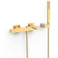 Mitigeur bain avec douchette Or Mat SLIM COLORS - TRES - 20217001OM